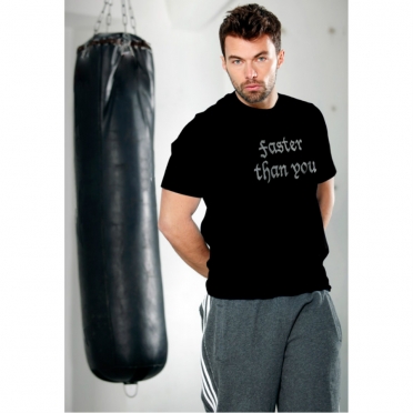 Adidas T-shirt Korte Mouw Zwart Faster Than You